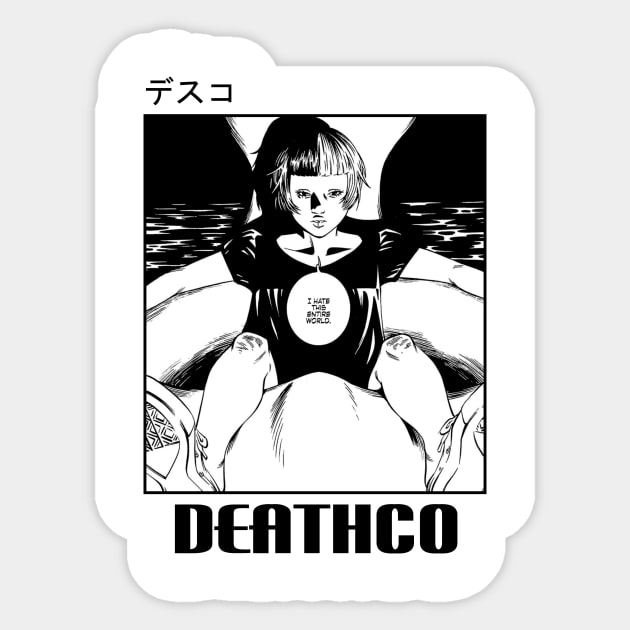 DEATHCO IS Sticker by Charlie_Vermillion